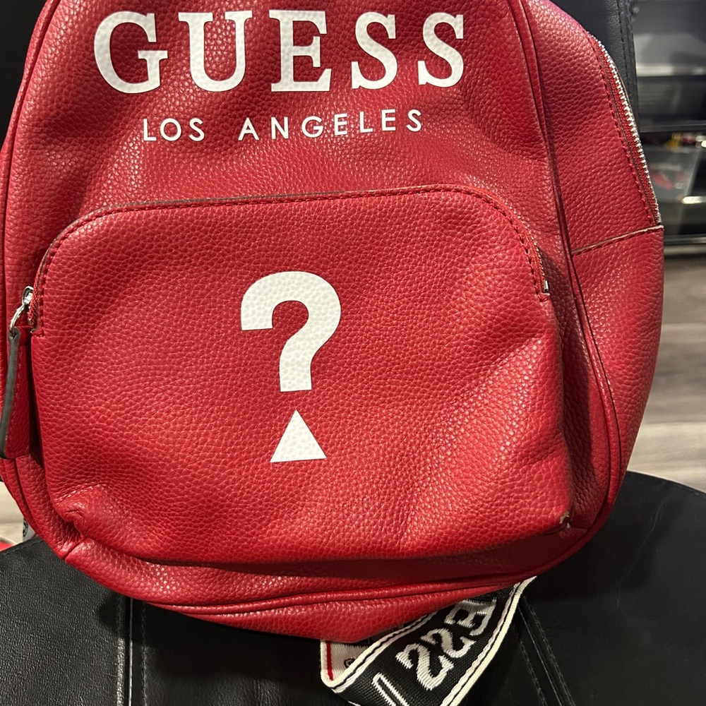GUESS Bold Red Backpack - Picture 3 of 16